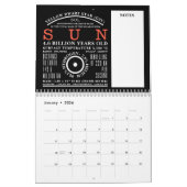 天文学の詳細記号 カレンダー (1月 2026)