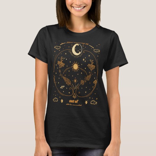 天文学はこの世の天文学の外にある Tシャツ (正面)