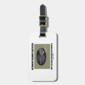 天文学は暗闇を実現しなさい時存在的になります ラゲッジタグ (正面縦)