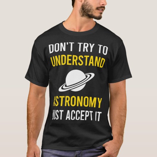 天文学を理解する Tシャツ (正面)