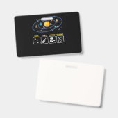 天文学オタク 銀河 科学 宇宙 太陽系 バッジ (正面＆裏面)