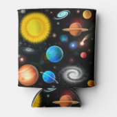 天文学カラフル宇宙クーラーボックス 缶クーラー (正面)