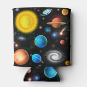 天文学カラフル宇宙クーラーボックス 缶クーラー (裏面)