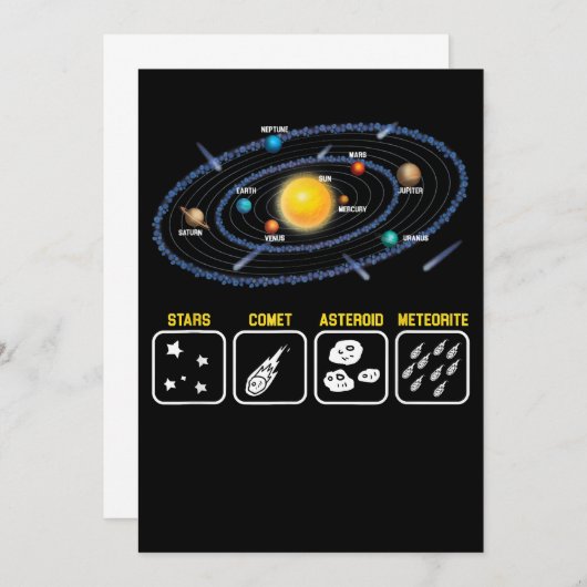 天文学ギーク銀河系サイエンス宇宙太陽のSy セーブザデート (正面/裏面)