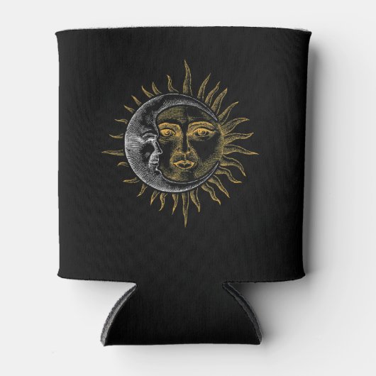 天文学スター太陽の月の惑星宇宙飛行士 缶クーラー (正面)