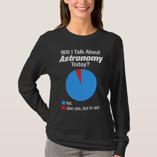 天文学スペースオタク Tシャツ (正面)