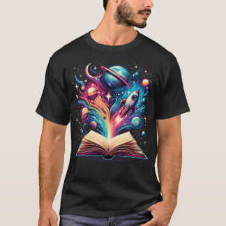 天文学スペースラバーブックス Tシャツ