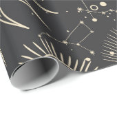 天文学パターン ラッピングペーパー (ロールコーナー)