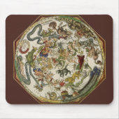天文学ピーター・アピアンによるヴィンテージ地図 マウスパッド (正面)