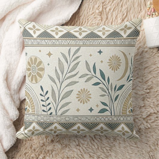 天文学フォークアートシームレスパターン クッション (ブランケット)