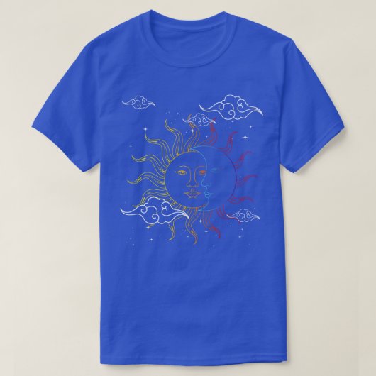 天文学ボーホサンムーン天体天文学 Tシャツ (デザイン正面)
