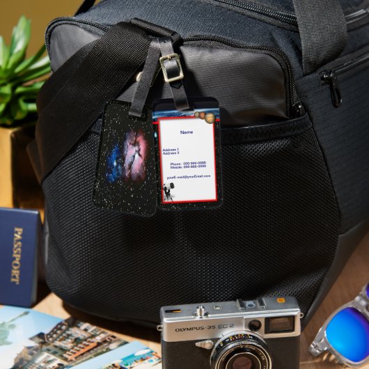 天文学ラゲッジタグ ラゲッジタグ (正面&裏面)