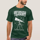 天文学天文ギフト望遠鏡宇宙 Tシャツ (正面)