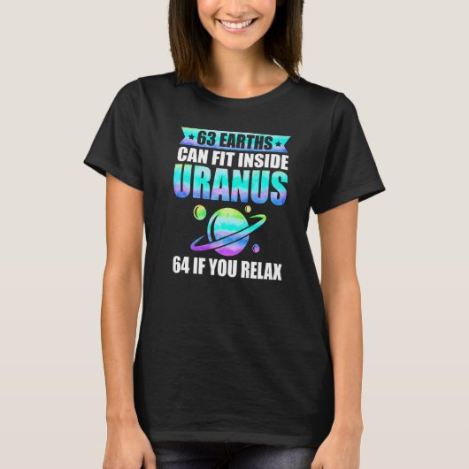 天文学天王星の天文物理学分野 Tシャツ (正面)