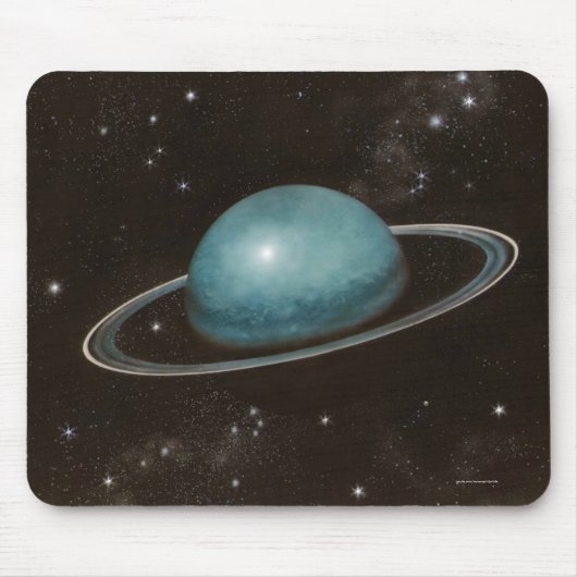 天文学天王星の惑星画像 マウスパッド (正面)