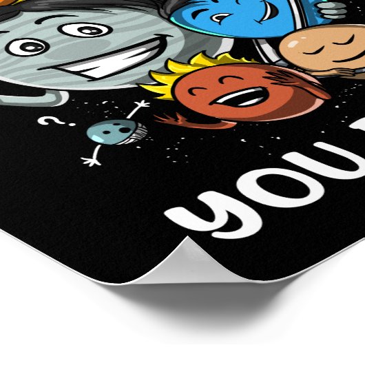 天文学宇宙パーティー太陽のシステム惑星のジョーク ポスター (角)