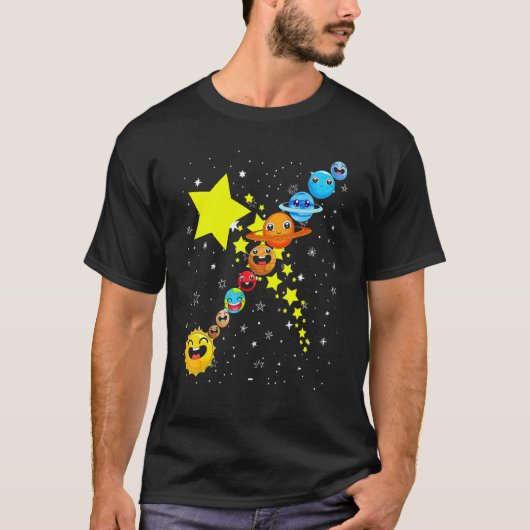 天文学宇宙旅行科学天文学天文学研究 Tシャツ (正面)