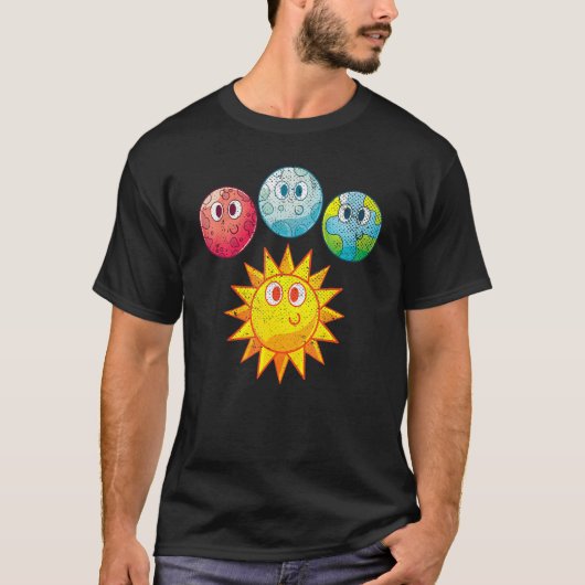 天文学宇宙科学天文学者銀河系キュートプラ Tシャツ (正面)
