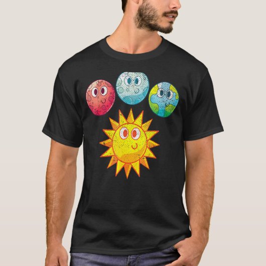 天文学宇宙科学天文学者銀河系キュートプラ Tシャツ (正面)