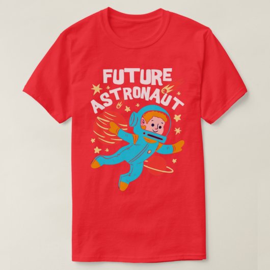 天文学宇宙科学宇宙未来宇宙飛行士 Tシャツ (デザイン正面)