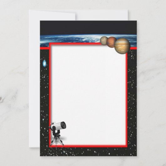 天文学招待状 招待状 (正面)