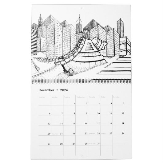 天文学的な夢 カレンダー (12月 2026)