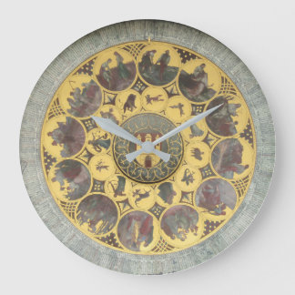 天文学的アンティーク〔占星術の〕十二宮図標識 ラージ壁時計
