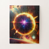 天文学的ファンタジー球爆発おもしろい宇宙 ジグソーパズル (縦)