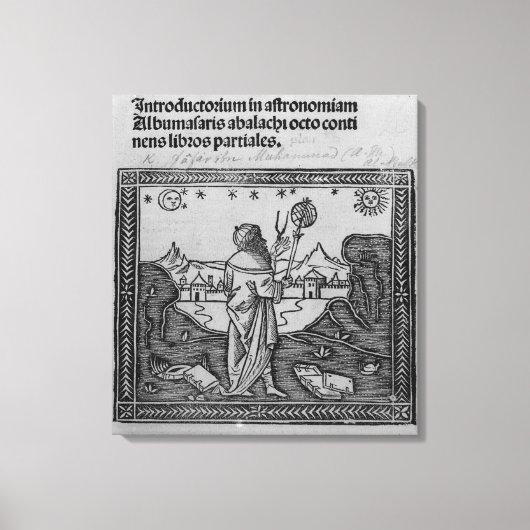 天文学者が静かにする キャンバスプリント (正面)