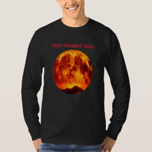 天文学者と宇宙飛行士のためのクールな火星レッドプラネットデー Tシャツ