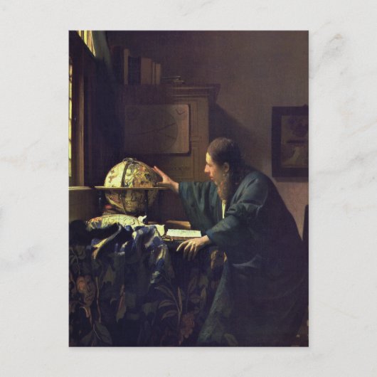 天文学者はがき、Jan Vermeer ポストカード (正面)