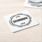 天文学者もっとも偉大 スクエアペーパーコースター (アングル)