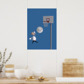 天文学者遊バスケットボール ポスター (キッチン)