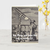 天文学者 カード (黄色い花)