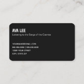 天文学者 名刺 (裏面)