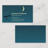 天文学者、天文学をテーマにした望遠鏡 名刺 (正面/裏面)