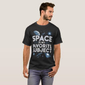 天文学者 銀河 宇宙 惑星 Tシャツ (正面フル)