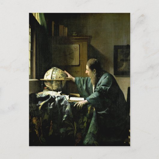 天文学者， 1668 ポストカード (正面)