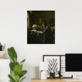 天文学者(1668) — Vermeer ポスター (ホームオフィス)