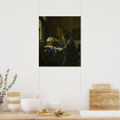 天文学者(1668) — Vermeer ポスター (キッチン)