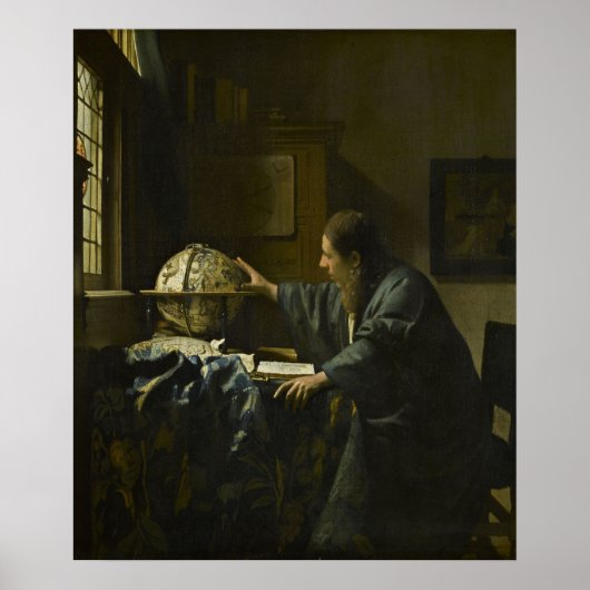 天文学者(1668) — Vermeer ポスター (正面)