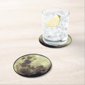 天文学|の詳しい月 ラウンドペーパーコースター (インサイチュ)