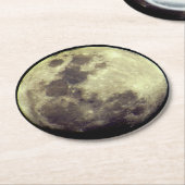 天文学|の詳しい月 ラウンドペーパーコースター (アングル)