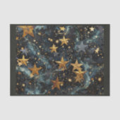 天文学 スペース ゴールド スター 背景 薄葉紙 (正面)