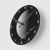 天文学 & 三分の一月 時計、ハッブル/宇宙 ラウンド壁時計 (傾斜)