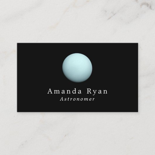 天文学，天王星 名刺 (正面)