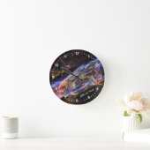 天文学 & 星雲ベール時計、ハッブル / 銀河 ラウンド壁時計 (ホーム)
