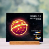 天文学 最大の星 宇宙科学 インフォグラフィック アクリルサイン (ニュートラル)