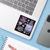 天文学 青 紫 黄 シール (ノートパソコンとiPhone)