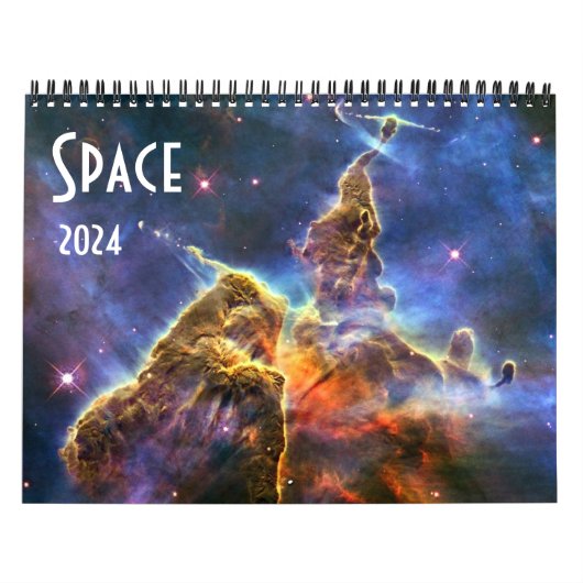 天文学NASA宇宙宇宙銀河系2024空 カレンダー (カバー)